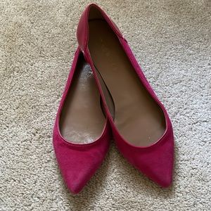 Fuchsia pink Talbots flat, sz 6.5